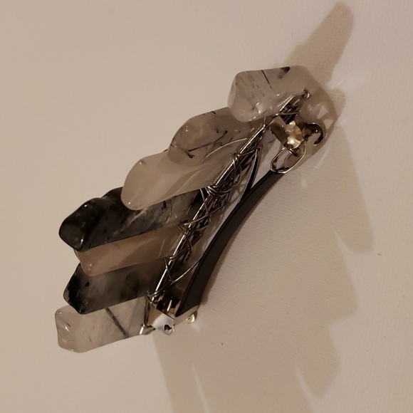 𝅺black Hair Crystal Hair Clip - Picture 3 of 4